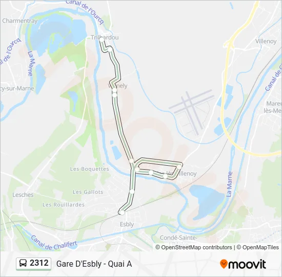 2312 Bus Line Map