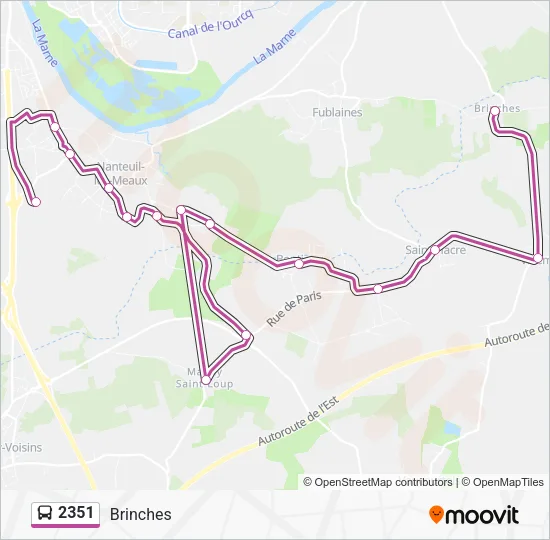 2351 Bus Line Map