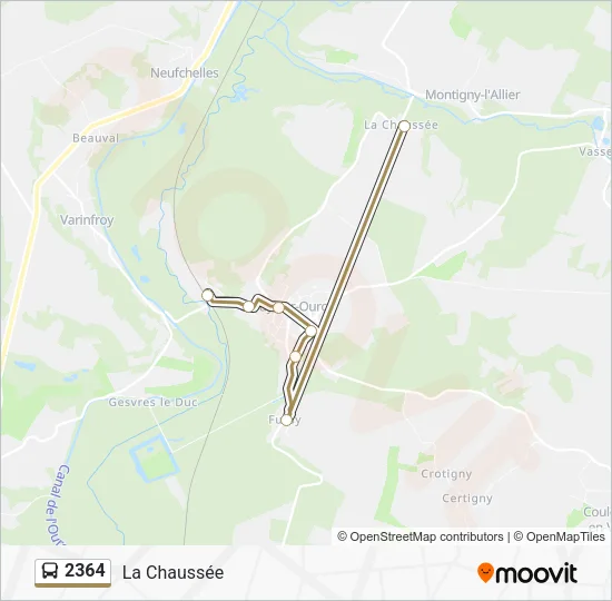 2364 Bus Line Map