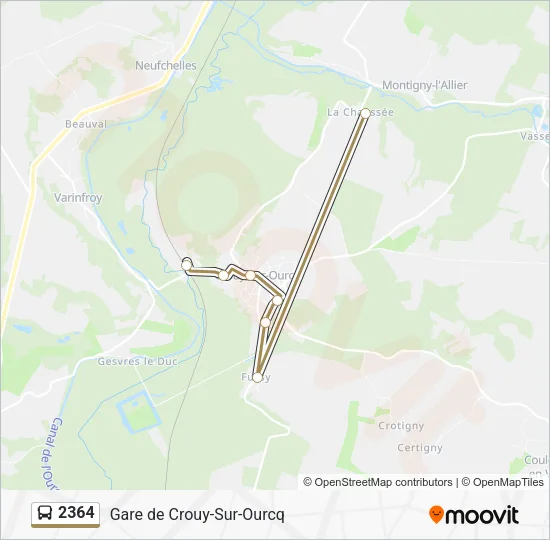 2364 Bus Line Map