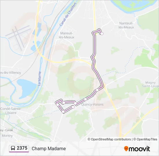 2375 Bus Line Map