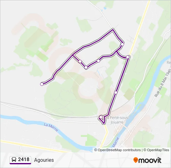 2418 Bus Line Map