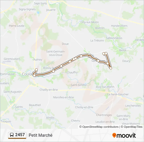 2457 Bus Line Map