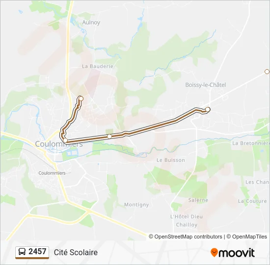 2457 Bus Line Map
