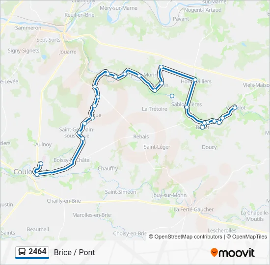 2464 Bus Line Map