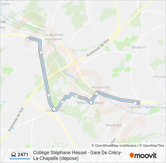 2471 Bus Line Map