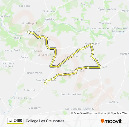 2480 Bus Line Map