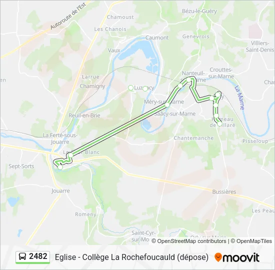 2482 Bus Line Map