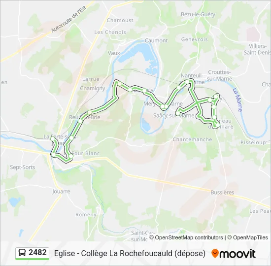 2482 Bus Line Map