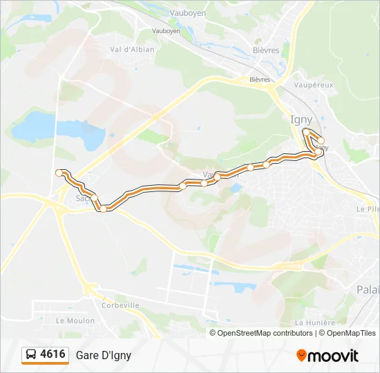 4616 Bus Line Map