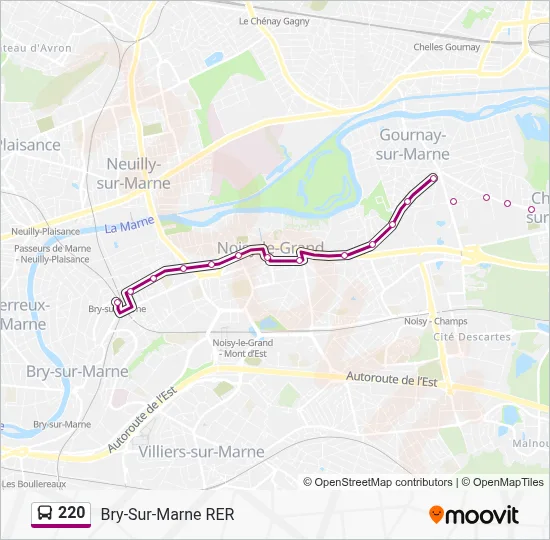 220 Route: Schedules, Stops & Maps - Bry-Sur-Marne RER (Updated)