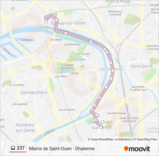 237 Bus Line Map