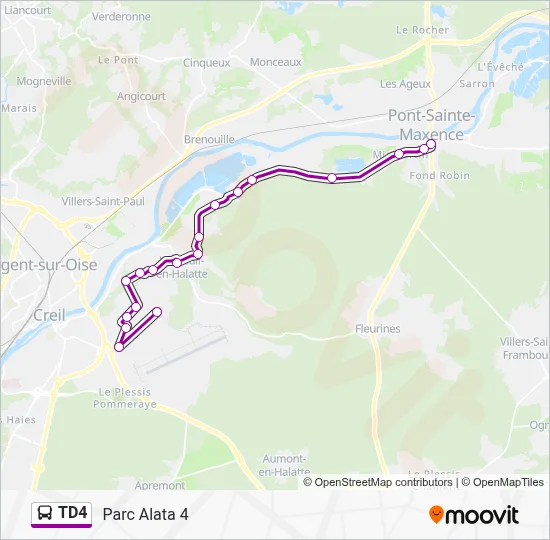 Td4 Postcode TD4 Itinéraire: Horaires, Arrêts & Plan - Parc Alata 4 (mis à jour)