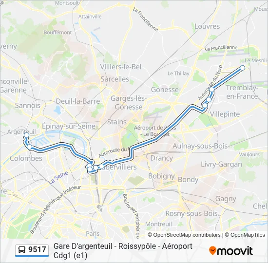 9517 Route: Schedules, Stops & Maps - Gare D'Argenteuil (Updated)