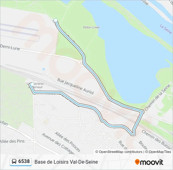 6538 Bus Line Map