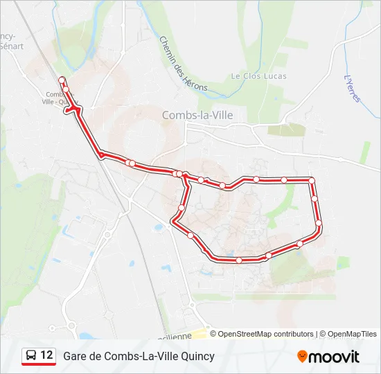 12 Bus Line Map