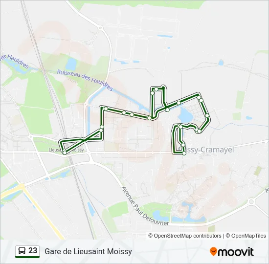 23 Bus Line Map