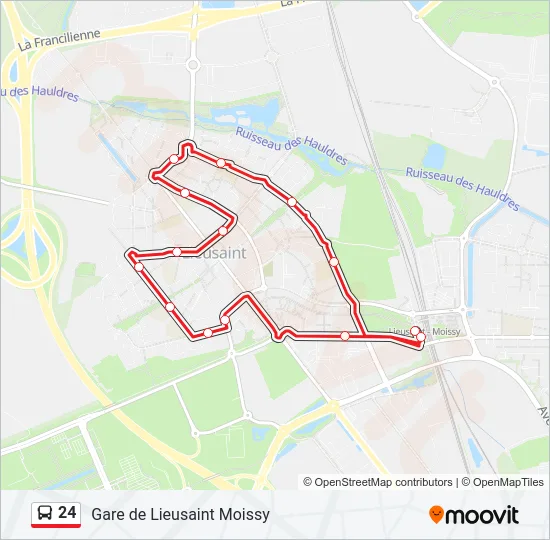 24 Bus Line Map