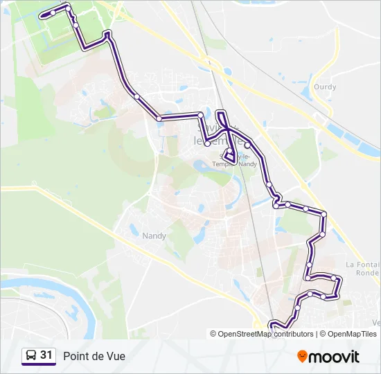 31 Bus Line Map