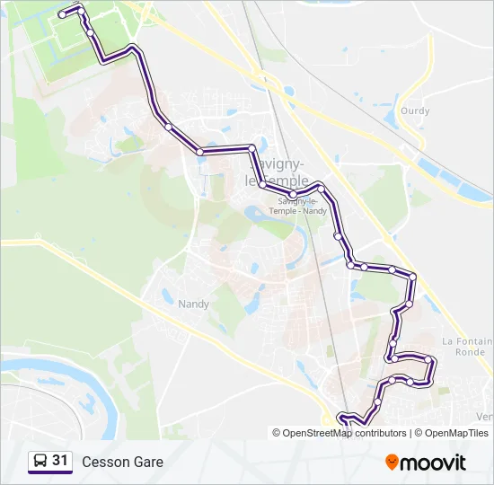 31 Bus Line Map