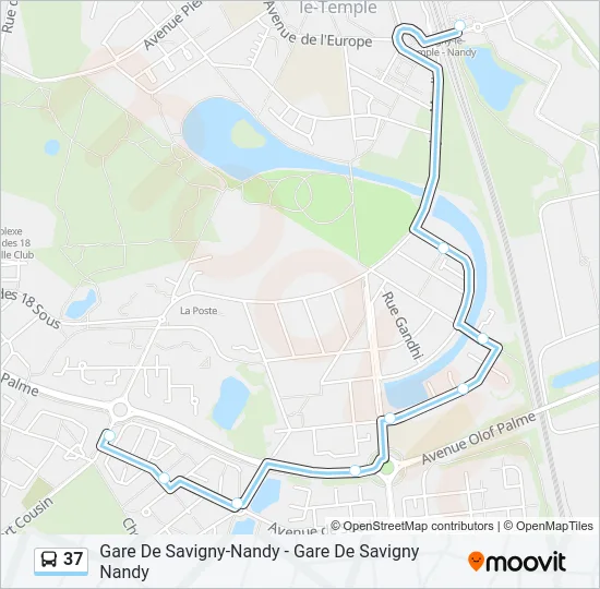 37 Bus Line Map