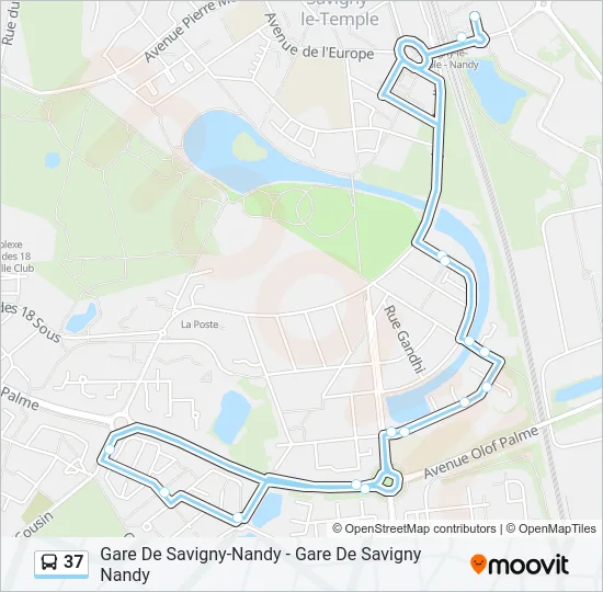 37 Bus Line Map