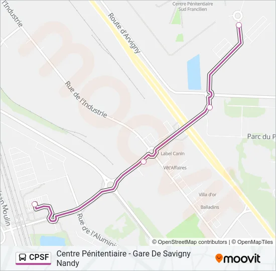 CPSF Bus Line Map