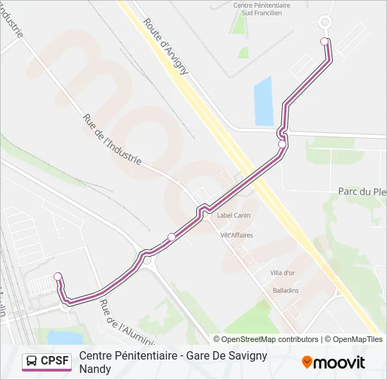 CPSF Bus Line Map