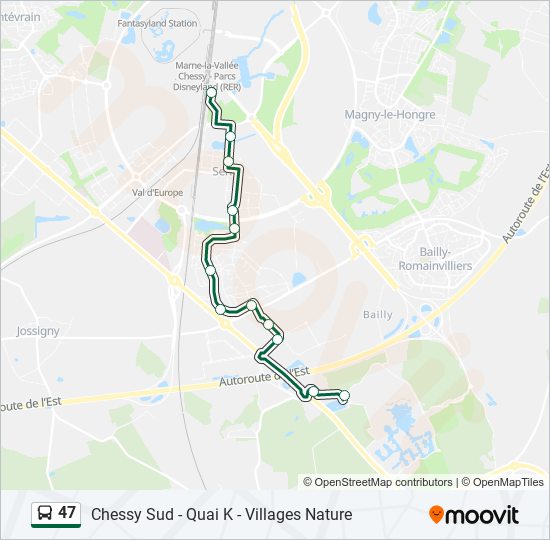 47 Route: Schedules, Stops & Maps - Villages Nature (Updated)