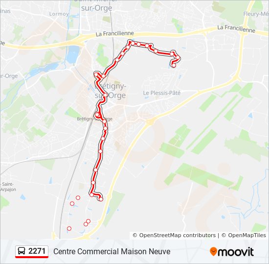 2271 Itinéraire: Horaires, Arrêts & Plan - Centre Commercial Maison Neuve  (Mis À Jour)