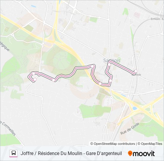 30-42 bus Line Map