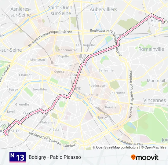 N13  Line Map