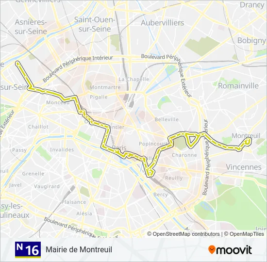 N16  Line Map