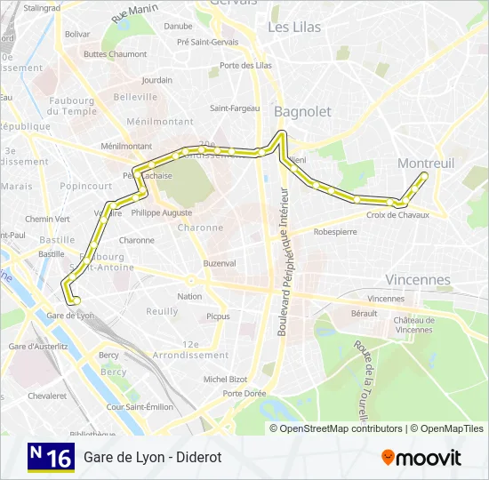 N16  Line Map