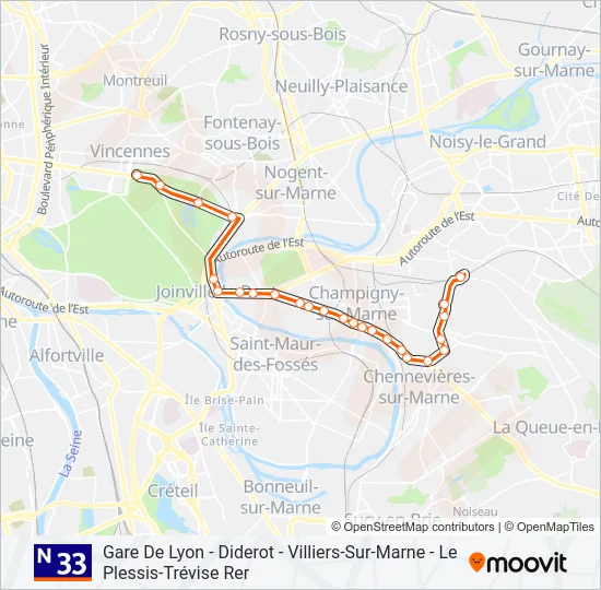 N33  Line Map