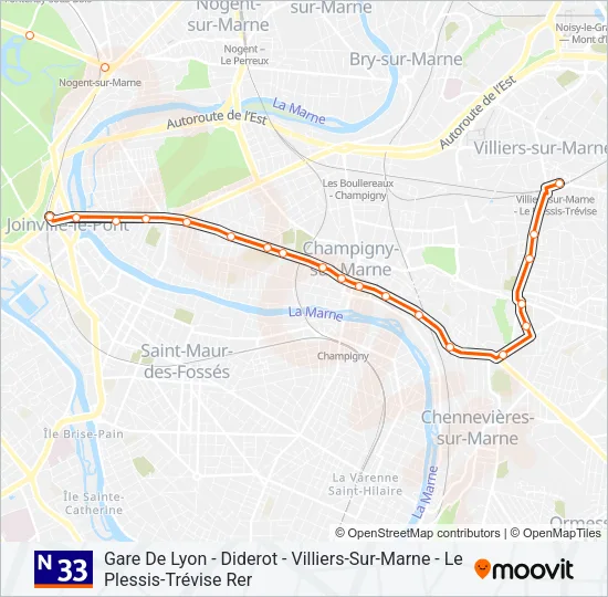 N33  Line Map