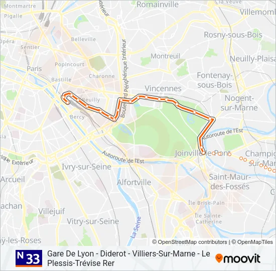 N33  Line Map