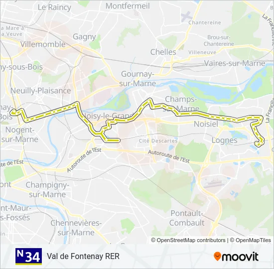 N34  Line Map