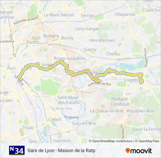 N34  Line Map