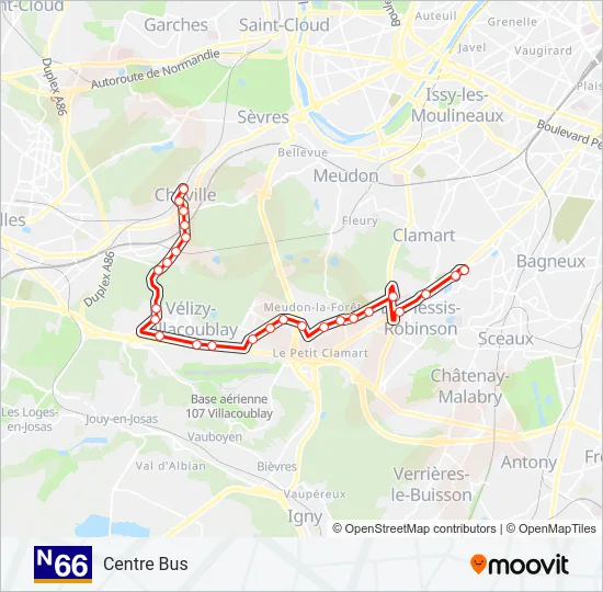 N66  Line Map