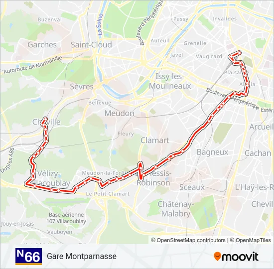 N66  Line Map