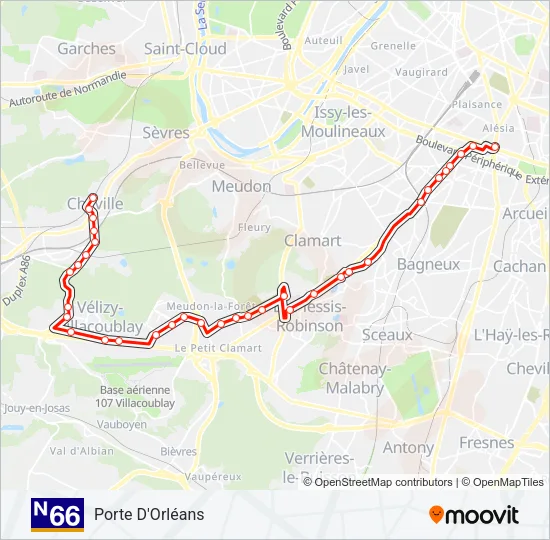 N66  Line Map