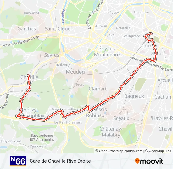 N66  Line Map