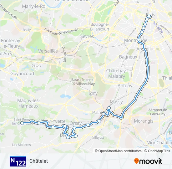 N122  Line Map