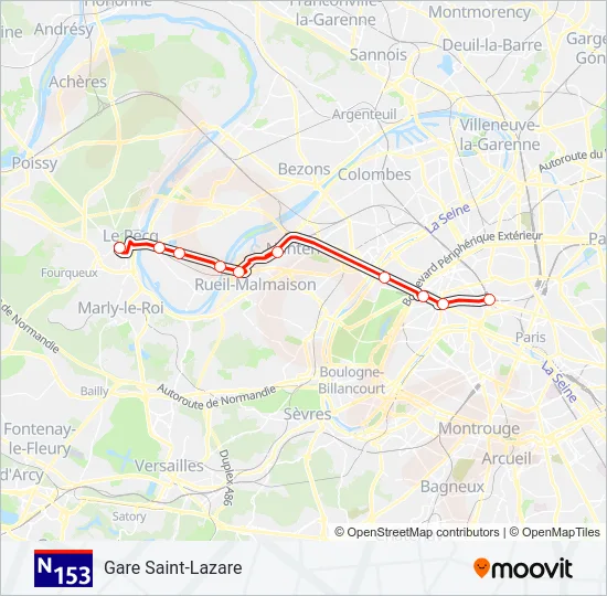 N153  Line Map