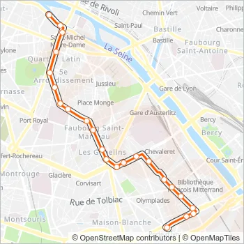27 Bus Line Map