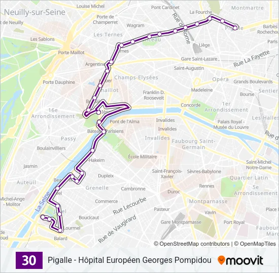 Sun Bus Schedule Route 30 30 Route: Schedules, Stops & Maps - Hôpital Européen Georges Pompidou  (Updated)