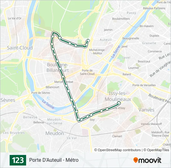 123 Bus Line Map