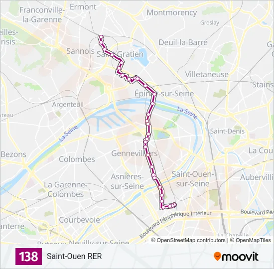 138 Bus Line Map