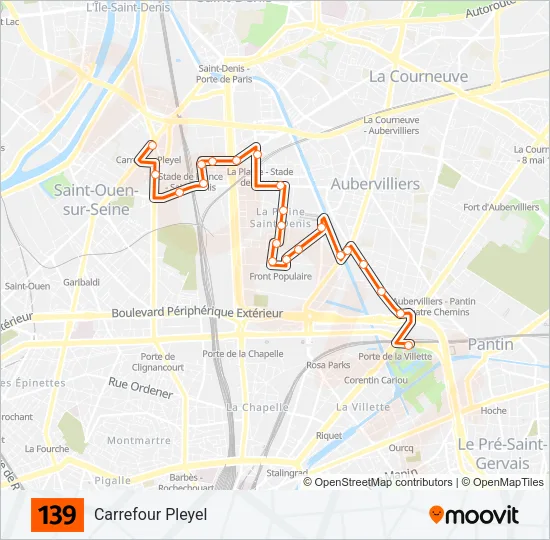 139 Bus Line Map